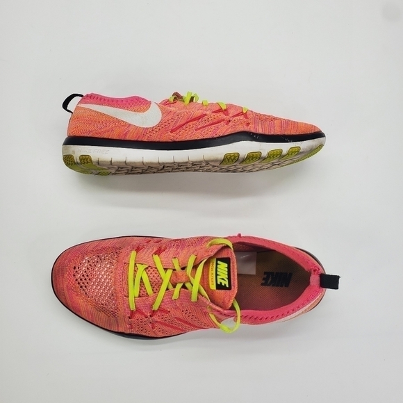 Nike Free TR Focus FK OC Womens 10 Running Shoes 843987 999 Pink-Multi Color - Picture 13 of 15